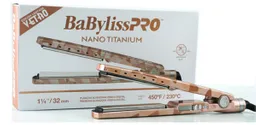  Plancha Digital Nanotitanio Vetro Color Rose Gold 1 14"  BABYLISS PRO  