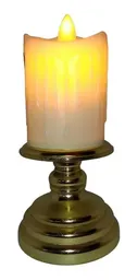 Velas Candelabro Vela Eléctrica Luz Led Eventos Fiestas 18cm