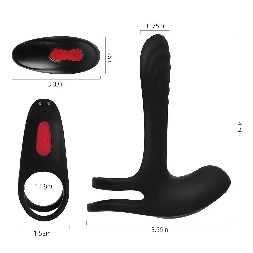 Anillo Vibrador Para El Pene Remoto Zero Tolerance