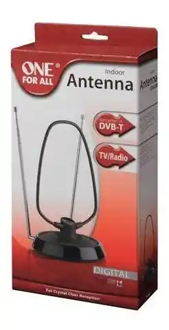 Antena Interior Tda Y Analógica Ofa En Negro