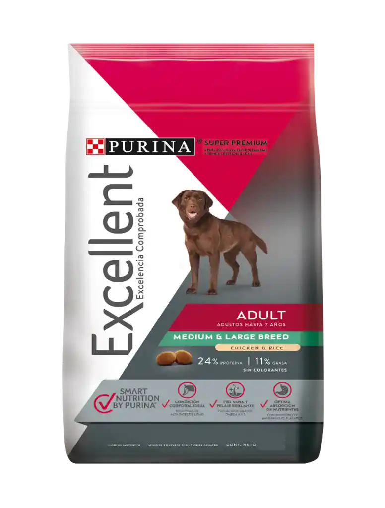 Excellent Adult Dog Chicken And Rice 8 Kg