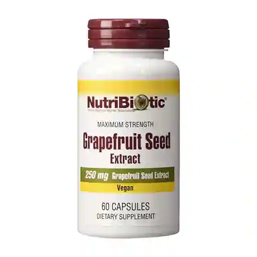 Extracto De Semilla De Pomelo Nutribiotic 250 Mg 60 Cápsulas Vegetarianas