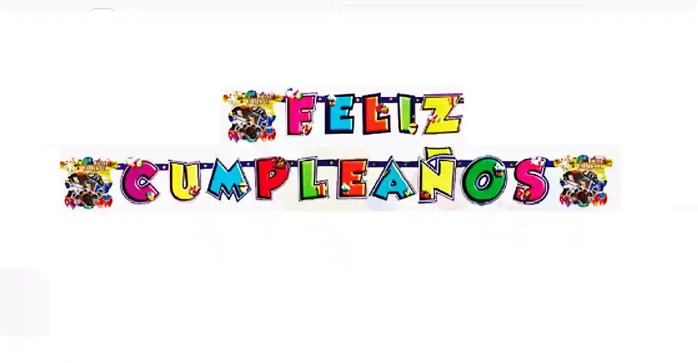 Letrero - Guirnalda Feliz Cumpleaños Paranda Vallenata