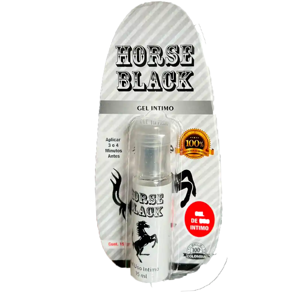 Retardante Horse Black Delay Demora Eyaculación Masculina Hombres Duraderos