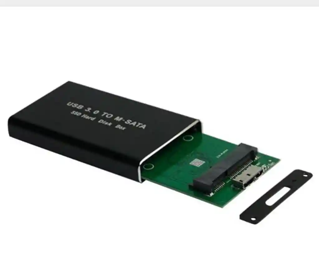 Caja Externa De Disco Duro Solido Msata A Usb 3.0+ Estuche