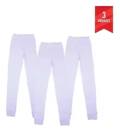 Combo X3 Pantalones Térmico Niña Talla 8