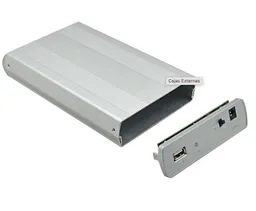 Caja Externa Metalica Usb 2.0 Para De Disco Duro Sata 3.5