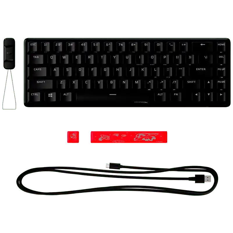 Teclado Gamer Mecánico Hyperx Alloy Origins 65 Rgb Switch Red (inglés)