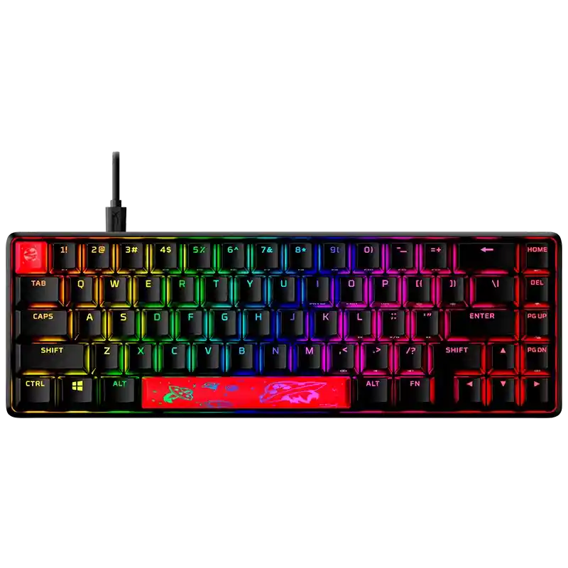 Teclado Gamer Mecánico Hyperx Alloy Origins 65 Rgb Switch Red (inglés)