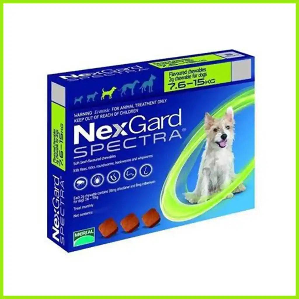 Nexgard Spectra M Para Perros De 7.5 A 15 Kg De Peso