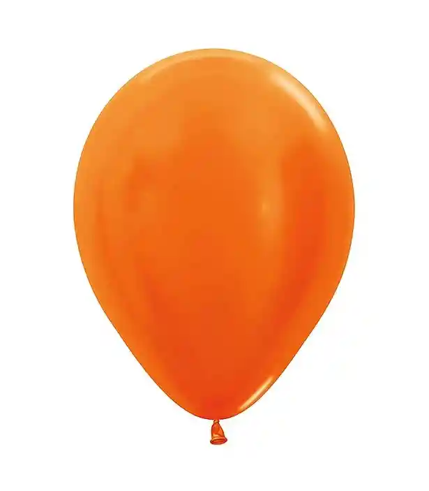 Globos R12 Metal Naranja Paquete X 10 Sempertex