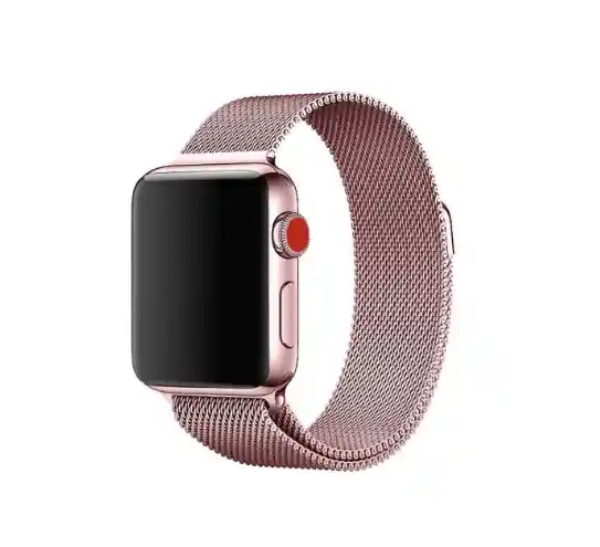 Apple Suite Correa Watch Malla Magnetica - Color Rosado - 42/44/45 Mm