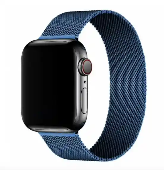 Apple Suite Correa Watch Malla Magnetica - Color Azul - 42/44/45 Mm