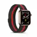Apple Suite Correa Watch Malla Magnetica - Color Negro/rojo - 38/40/41 Mm