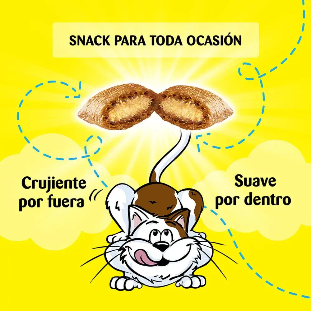 Whiskas Adulto Húmedo Salmón+snacks Temptations Camaron 85g