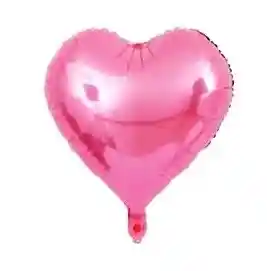 Globo Metalizado Corazon 18" 46 Cm Rosado