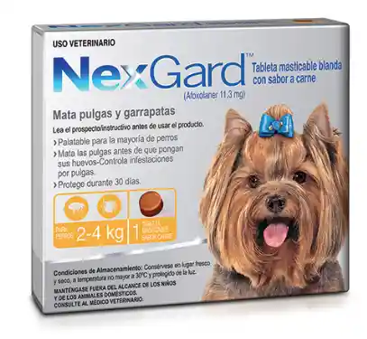 Nexgard Antipulgas Masticable Para 2kg A 4 Kg