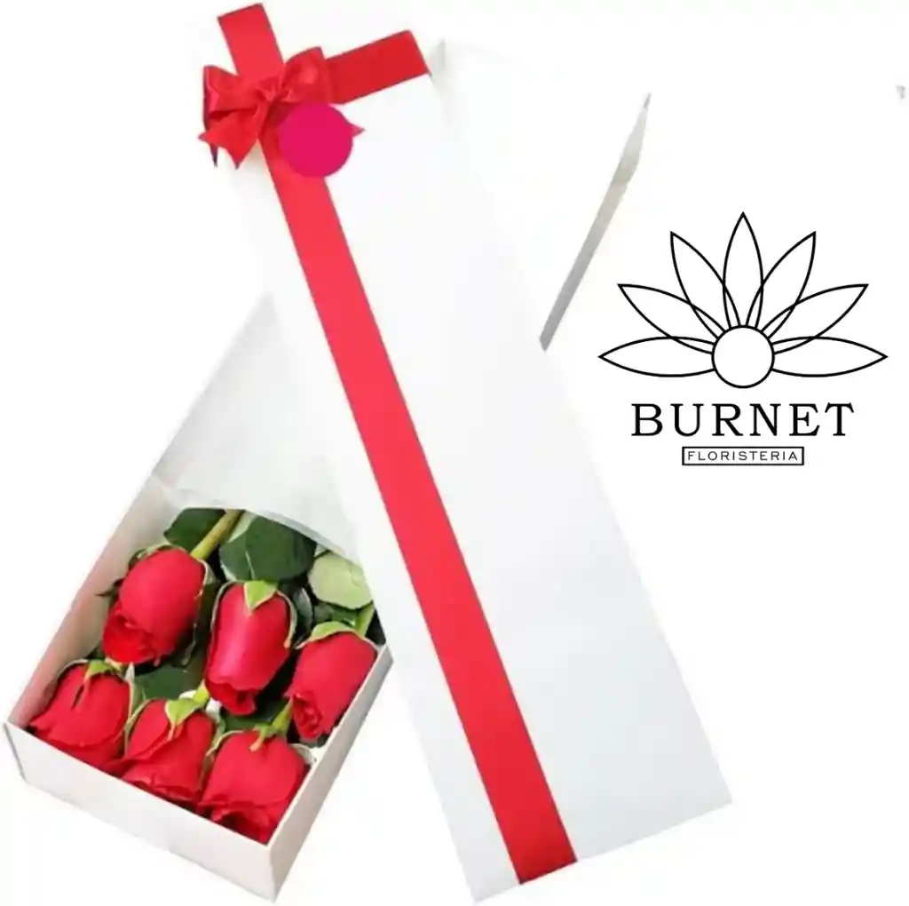 Caja De Rosas Rojas