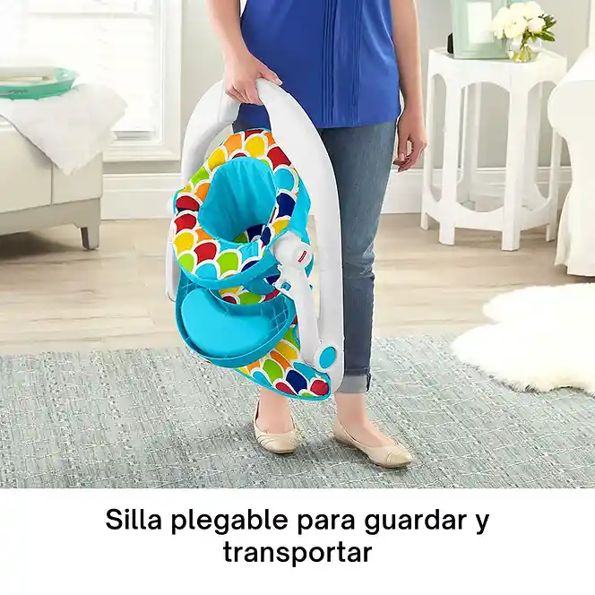 Silla Para Bebe Interactiva Sensorial Comida Con Mordedor