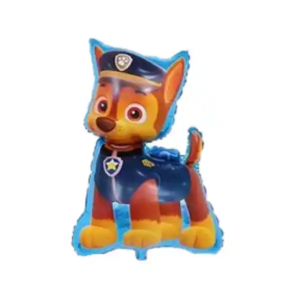 Globo Metalizado Chase Paw Patrol Sin Inflar