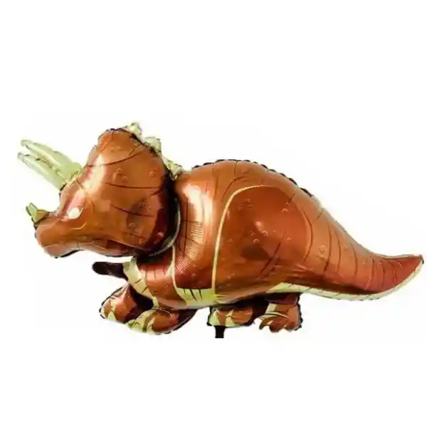 Globo Metalizado Dinosaurio Triceratops Sin Inflar