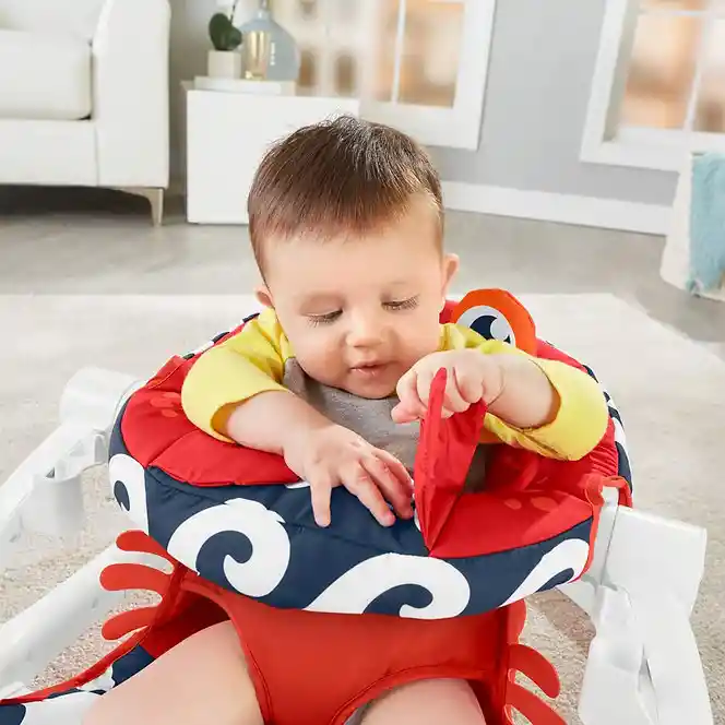 Silla Para Bebe Interactiva Sensorial Comida Cangrejo