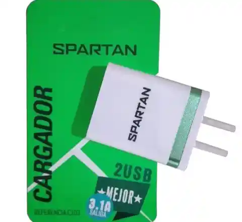 Cargador De Pared Spartan 2 Usb 3.1amp