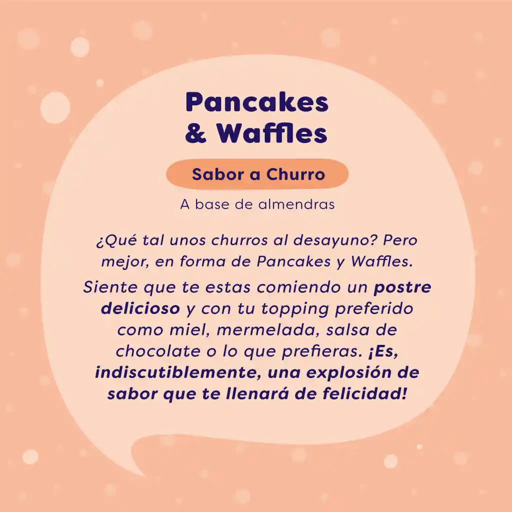 Why Not Mezcla para Pancakes a Base de Almendra Sabor a Churro