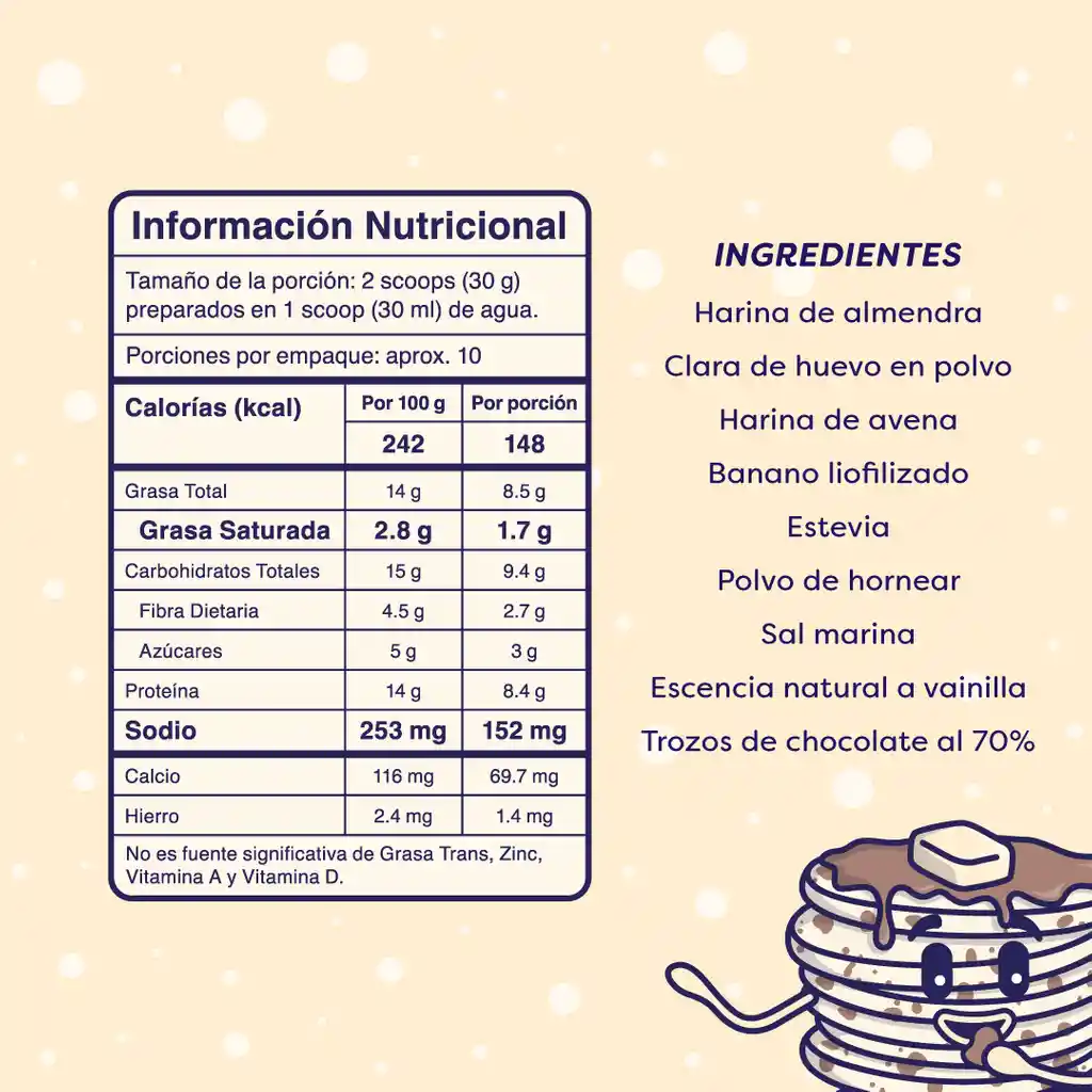 Why Not Mezcla para Pancakes y Waffles a Base de Almendras 