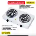 Fogon Eléctrico 2 Puestos Estufa Electrica 5 Niveles Tempera