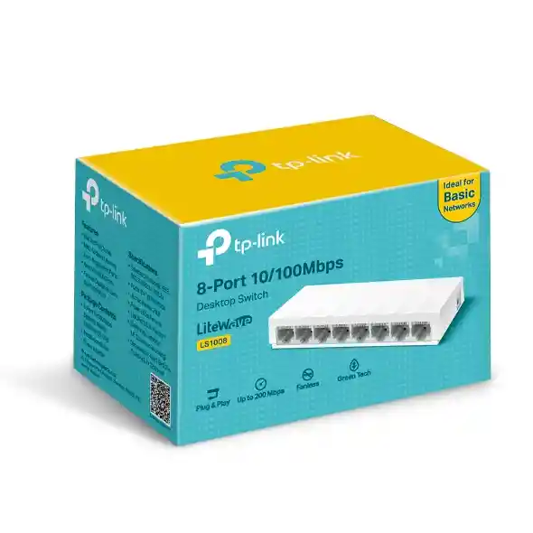 Switch 8 Puertos Ls 1008 10/100mbps Tp Link