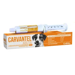 Carvantel Adultos 5ml Antiparasitario Amplio Espectro Para Caninos