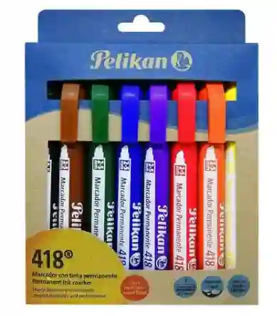 Kit Marcadores Permanentes Pk 418 X 8und