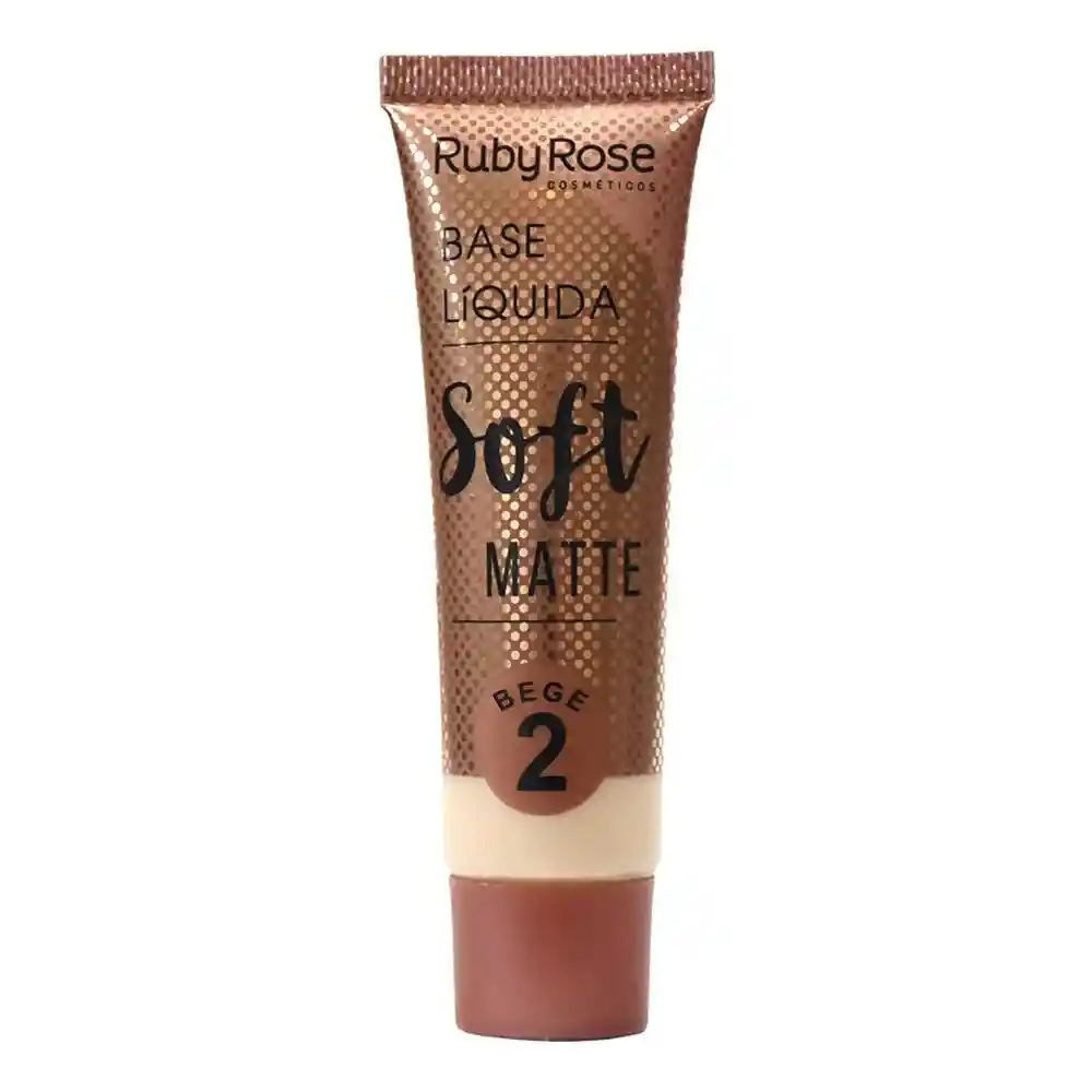 base liquida soft matte RUBY ROSE nude 2