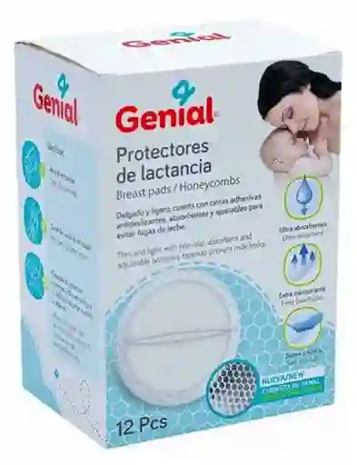 Protectores De Lactancia Antifugas De Leche Materna Bebe Infantil X 12 Piezas Ref. Gn-bp-410001