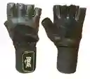 Guantes Para Pesas Everlast Cuero Sintético Con Muñequera - Talla S