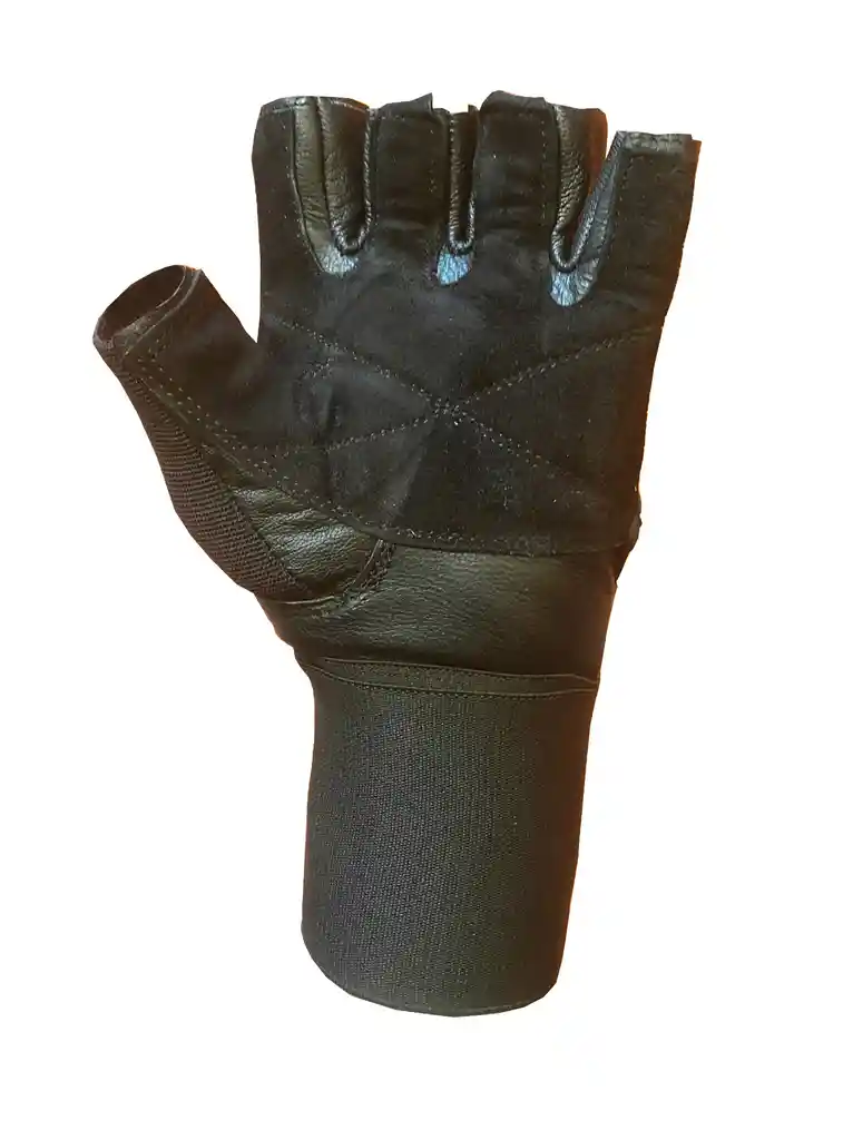 Guantes Para Pesas Everlast Cuero Sintético Con Muñequera - Talla S