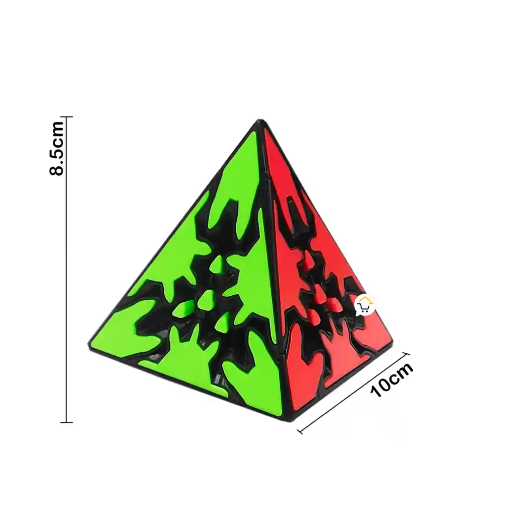 Cubo Rubik Pirámide Engranaje Rompecabezas Mágico