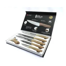 Set De Cuchillos X5 + Pelador De Papas Y Verduras