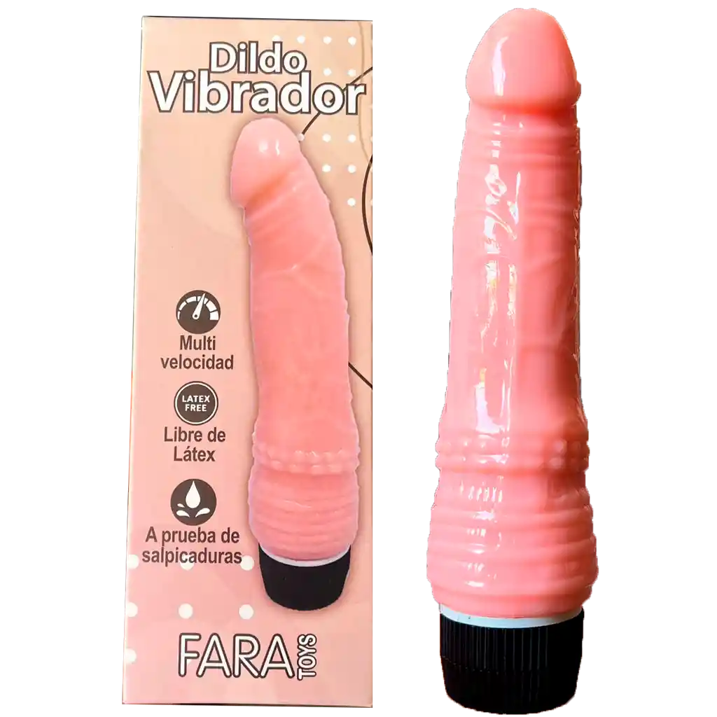 Vibrador Color Piel Consolador Multi Velocidad Dildo Orgasmico Fara Toys