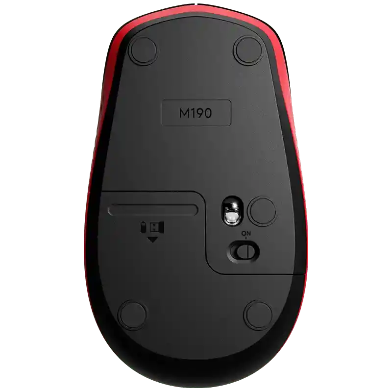 Mouse Inalámbrico Logitech M190 (rojo)