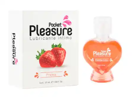 Lubricante Comestible Caliente Fresa X 37ml, Pócima De Masajes