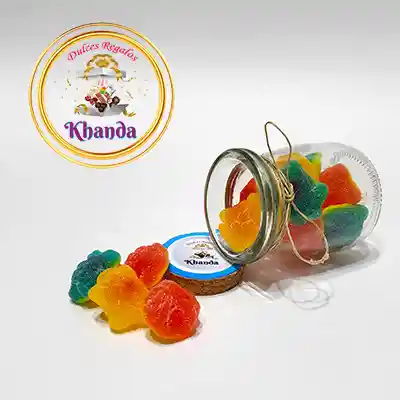 Frasco Pequeño Khanda Gomitas Animales