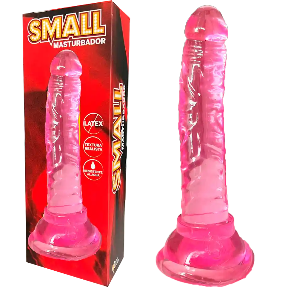 Dildo Pink 14 Cm Con Chupa