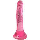 Dildo Pink 14 Cm Con Chupa