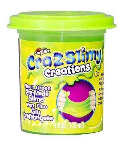 Slime Cra-z-artslimy Premade Tub Slime, Multi, 4 Oz 118ml