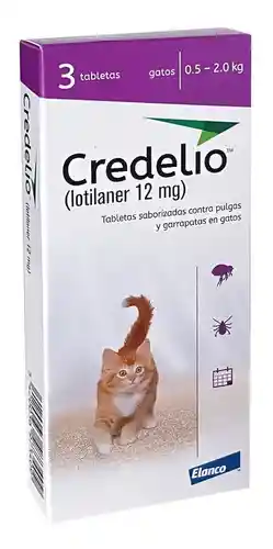 Desparasitante Externo Credelio Gato 0.5-2 Kg C/u