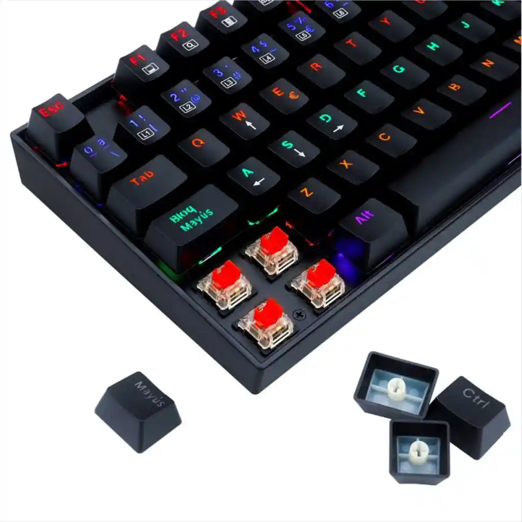 Teclado Gamer Mecánico Redragon K552-kr-sp Kumara 2 / Sw Red