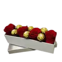 Rosas Rojas Y Ferrero Rocher Para Regalar