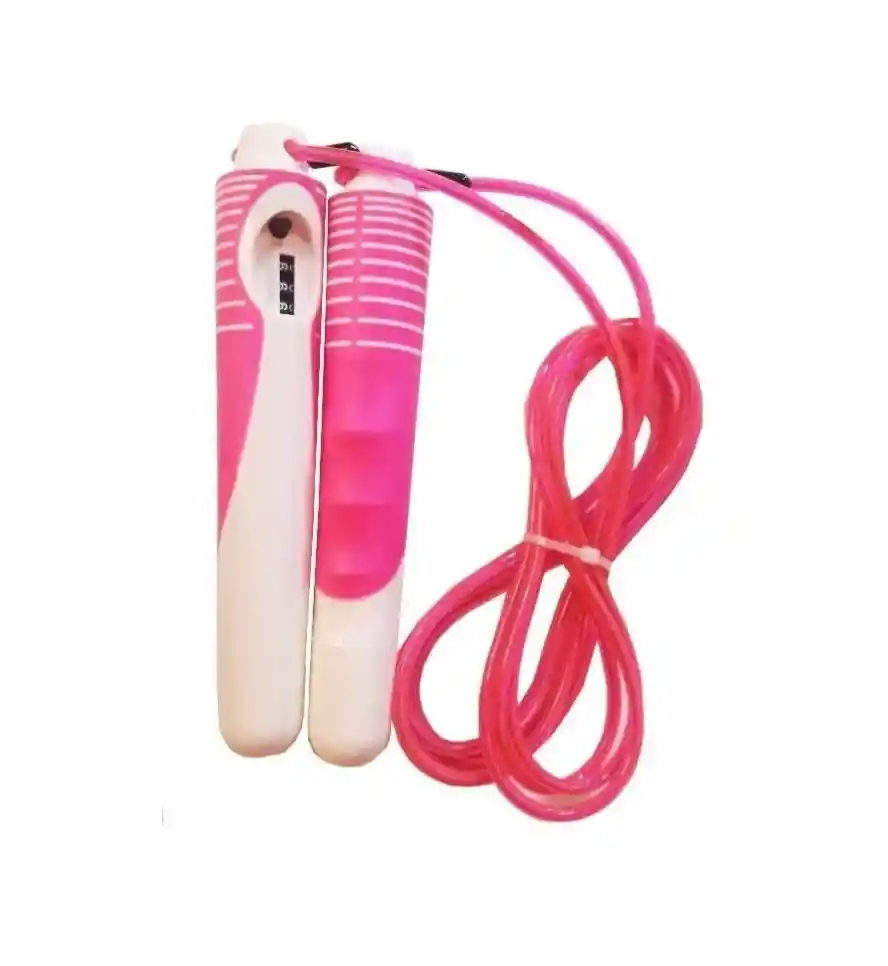 Lazo Para Saltar Con Contador Cuerda Guaya Pvc - Fucsia